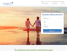 Tablet Screenshot of match.univision.com
